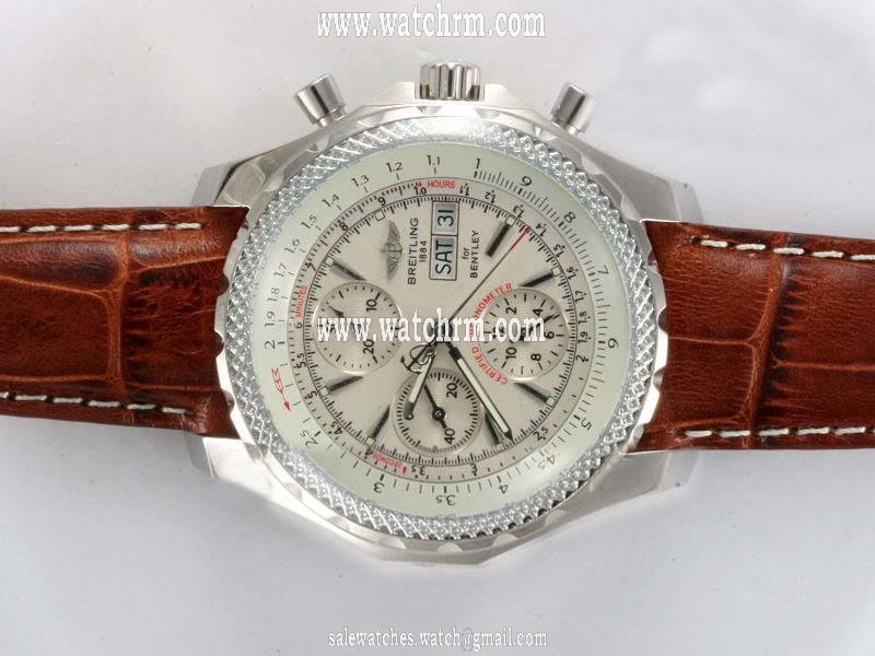Breitling Bentley Motors 6.75 A4436412/g679-2lT Stainless Steel Case Brown Dial Round Watch