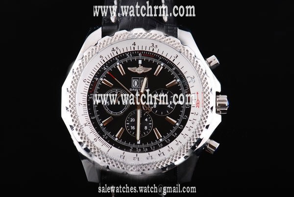 Breitling Bentley Motors 6.75 Black Dial Black Dial Quartz Chronograph Watch