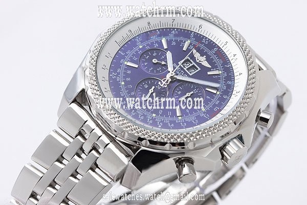 Breitling Bentley Motors 6.75 Blue Dial Blue Dial Stainless Steel Case Stainless Steel Bezel Watch