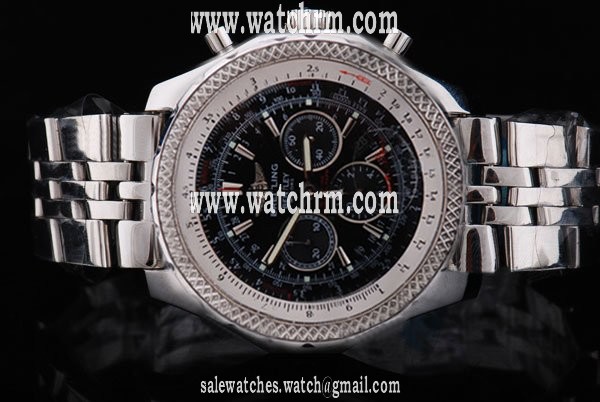Breitling Bentley Motors A2536212-B686SS 43mm Mens Silver Stainless Steel Strap Watch