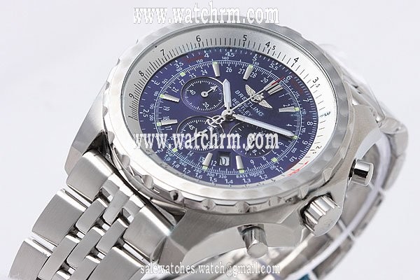 Breitling Bentley Motors A2536212/C618-SS Quartz 46mm Blue Dial Watch