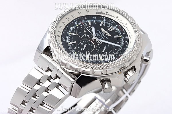 Breitling Bentley Motors A2536212-G552-970A Mens Silver Stainless Steel Strap Round Watch