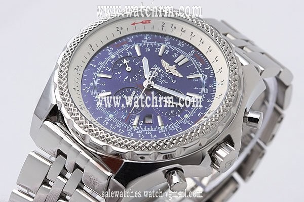 Breitling Bentley Motors A2536212-G552SS Round Silver Stainless Steel Strap Mens Watch