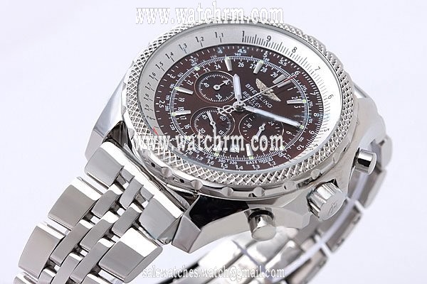 Breitling Bentley Motors A25363 46mm Silver Stainless Steel Strap Mens Watch