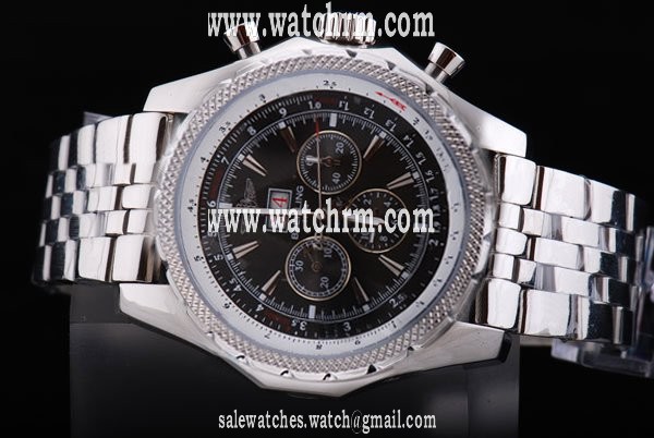 Breitling Bentley Motors Black Dial Automatic Mens 48.7mm Watch