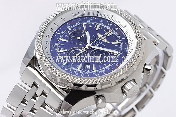 Breitling Bentley Motors Blue Dial Stainless Steel Case Blue Dial Watch