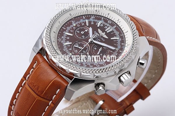 Breitling Bentley Motors Brown Dial Quartz Chronograph Mens 46mm Watch