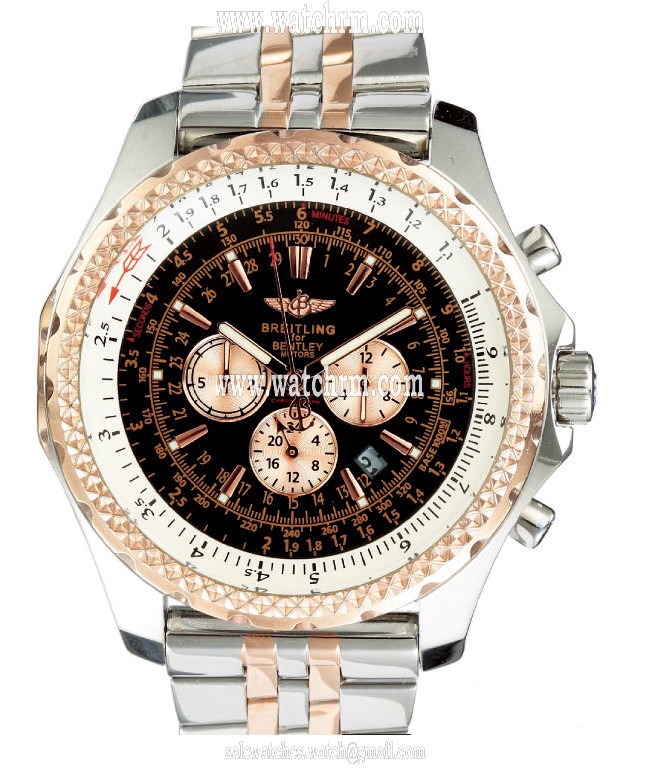 Breitling Bentley Motors GMT R2536712/B953 Stainless Steel Bezel Automatic Midsize Watch