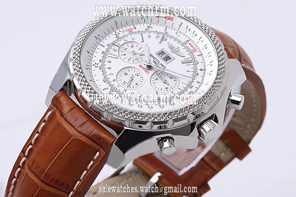 Breitling Bentley Motors Grey Dial Automatic Round White Dial Watch