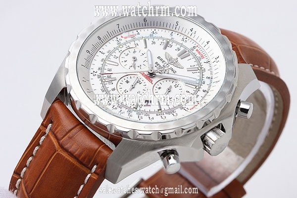 Breitling Bentley Motors Grey Dial Stainless Steel Bezel Midsize Stainless Steel Case Watch