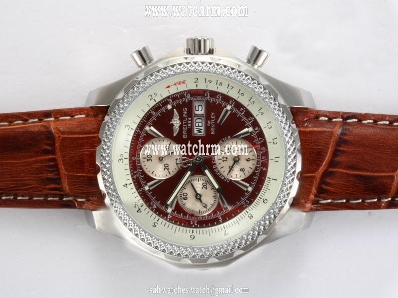 Breitling Bentley Motors GT A13362 Mens Stainless Steel Case Stainless Steel Bezel Watch