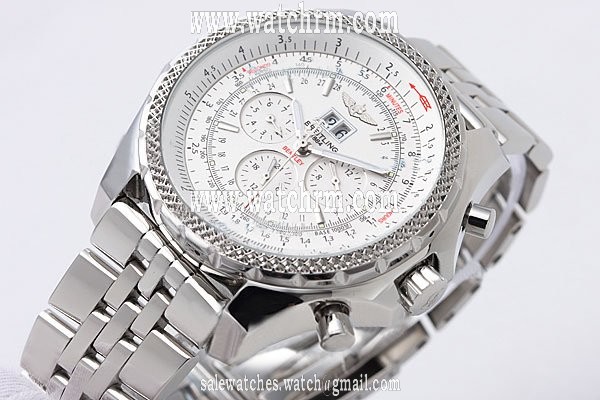 Breitling Bentley Motors GT A1336313/G680 - 981A White Dial Automatic Watch