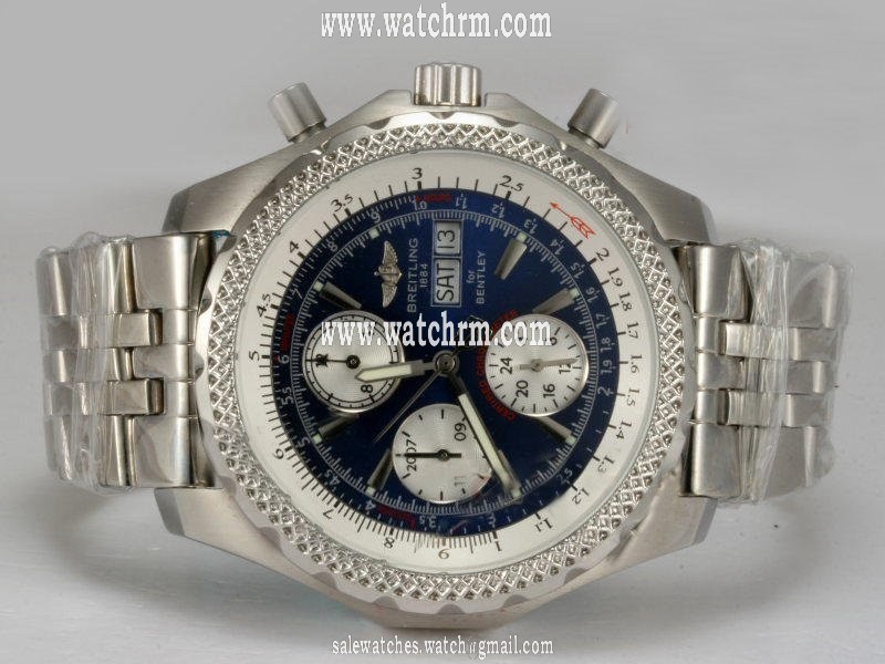 Breitling Bentley Motors GT Blue Dial Stainless Steel Case Blue Dial 45mm Watch