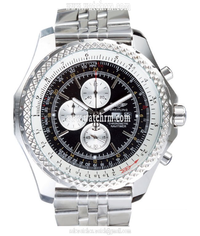 Breitling Bentley Motors GT DG3462 Silver Stainless Steel Strap Round Midsize Watch
