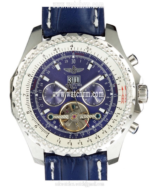 Breitling Bentley Motors GT H18841 BT-12 Automatic 48.7mm Blue Dial Watch