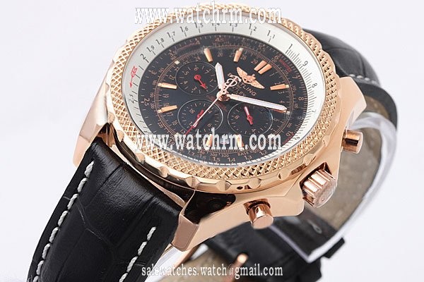 Breitling Bentley Motors K2536212-B687-761P 18K Gold Case Mens Watch