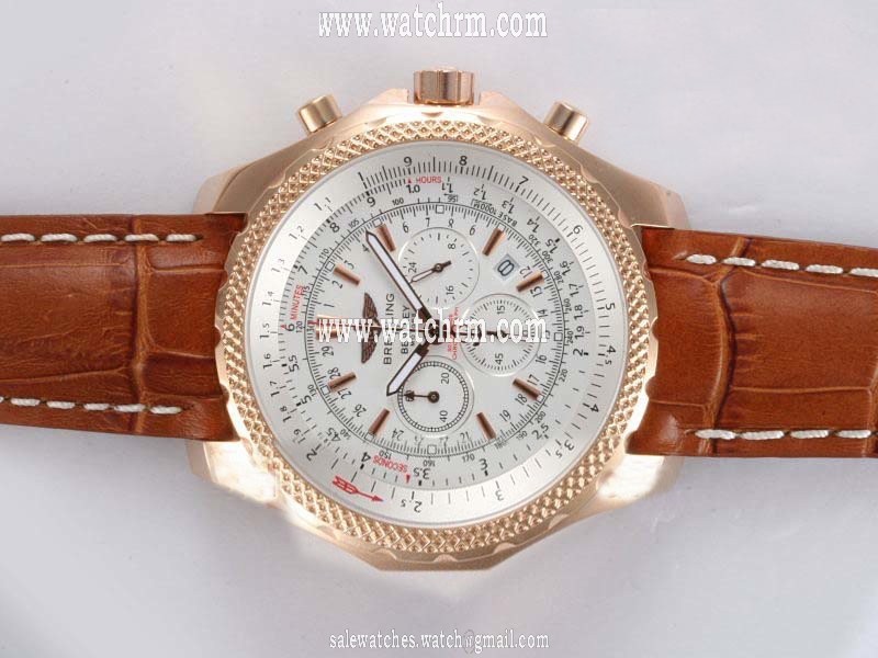 Breitling Bentley Motors K2536212/G555-755P White Dial Quartz Chronograph Round Watch