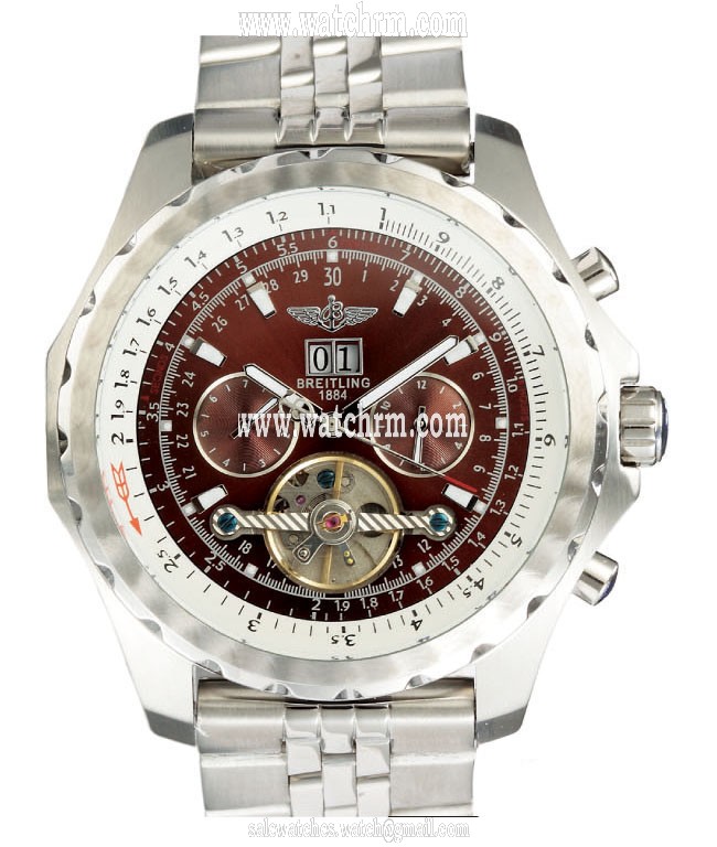 Breitling Bentley Motors Mulliner Tourbillon A25363 Mens 48.7mm Stainless Steel Case Watch