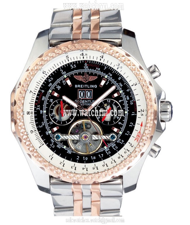 Breitling Bentley Motors Mulliner Tourbillon A25363 Rose Gold Case 48.7mm Watch