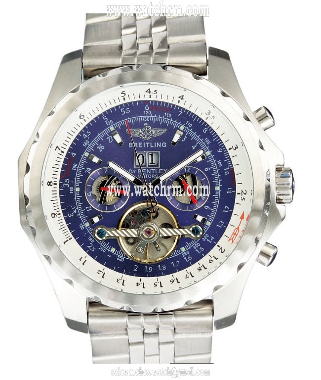 Breitling Bentley Motors Mulliner Tourbillon A2536313/C618 Round Blue Dial Automatic Watch