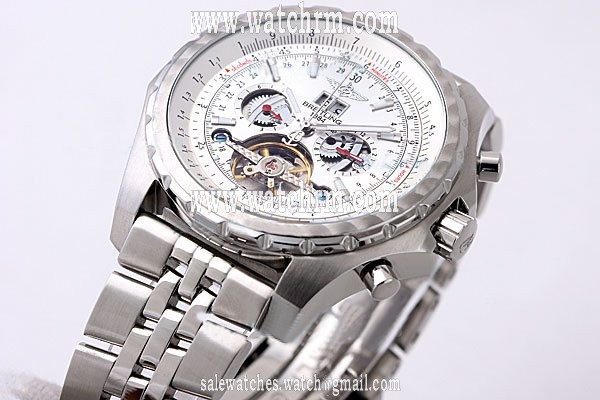 Breitling Bentley Motors Mulliner Tourbillon Beige Dial 46mm Automatic White Dial Watch