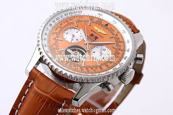 Breitling Bentley Motors Mulliner Tourbillon Beige Dial Orange Dial 46mm Watch
