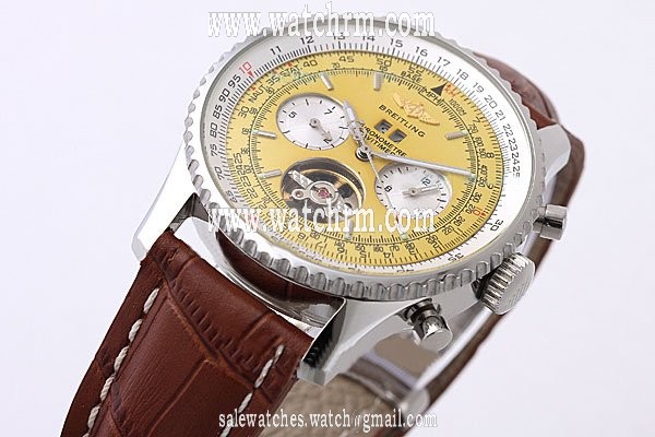 Breitling Bentley Motors Mulliner Tourbillon Beige Dial Yellow Dial Automatic Watch