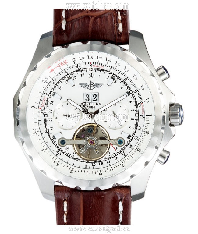 Breitling Bentley Motors Mulliner Tourbillon H18841 Stainless Steel Case Round Watch
