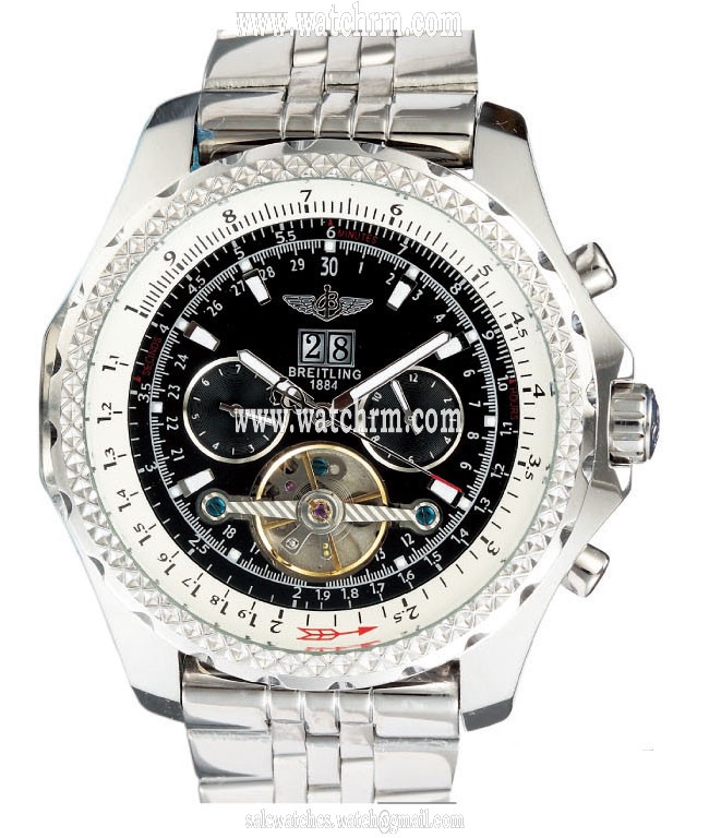 Breitling Bentley Motors Mulliner Tourbillon j18841 48.7mm Stainless Steel Case Watch