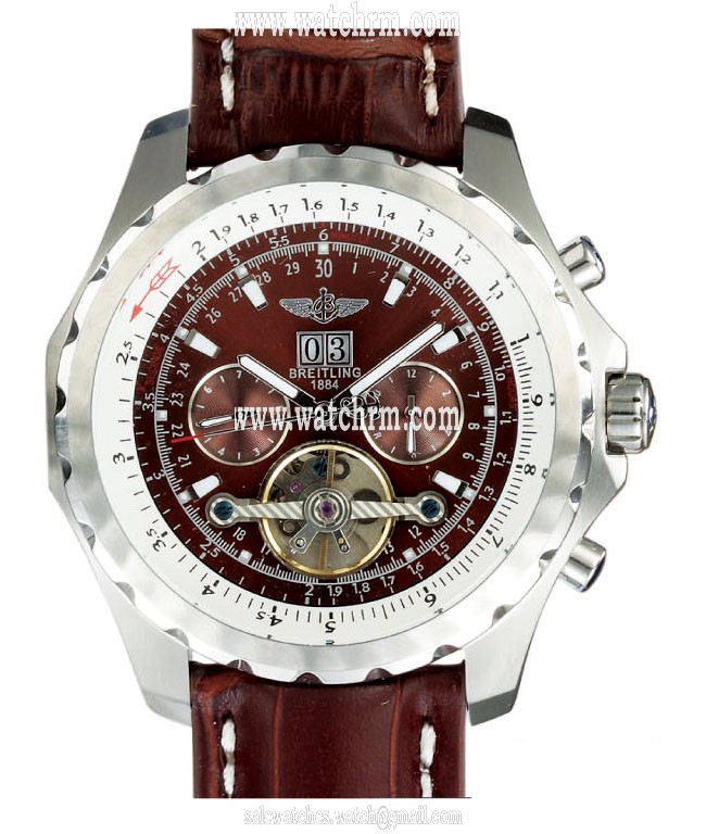 Breitling Bentley Motors Mulliner Tourbillon j18841 Mens Round Stainless Steel Case Watch