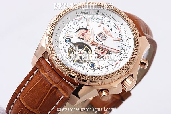 Breitling Bentley Motors Mulliner Tourbillon L18841 Mens 49mm 18K Gold Case Watch