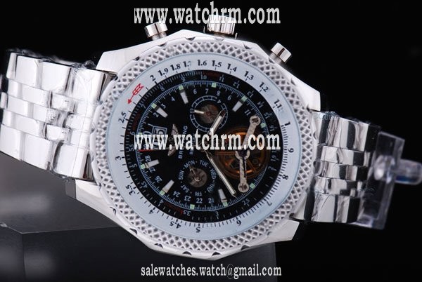 Breitling Bentley Motors Mulliner Tourbillon L18841 Stainless Steel Bezel Mens Watch