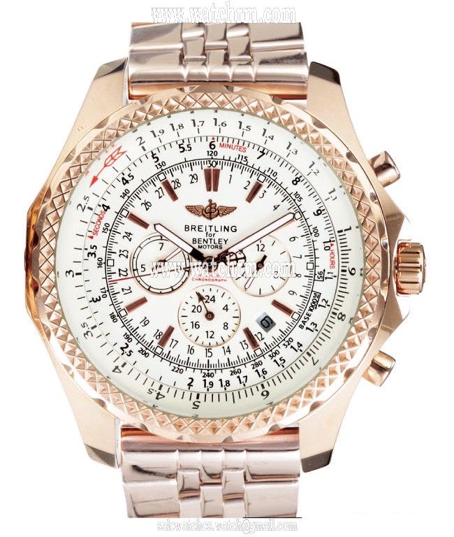 Breitling Bentley Motors R4736212/G665 White Dial Stainless Steel Case Stainless Steel Bezel Watch