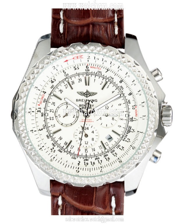 Breitling Bentley Motors T A25362 Round Stainless Steel Case Watch