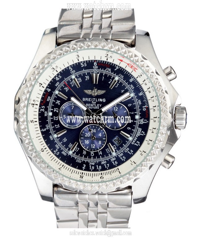 Breitling Bentley Motors T A2536212/C618 Blue Dial Stainless Steel Case 48.7mm Watch