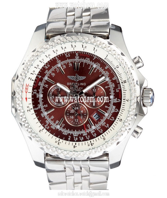 Breitling Bentley Motors T A2536212/Q565 48.7mm Stainless Steel Case Brown Dial Watch