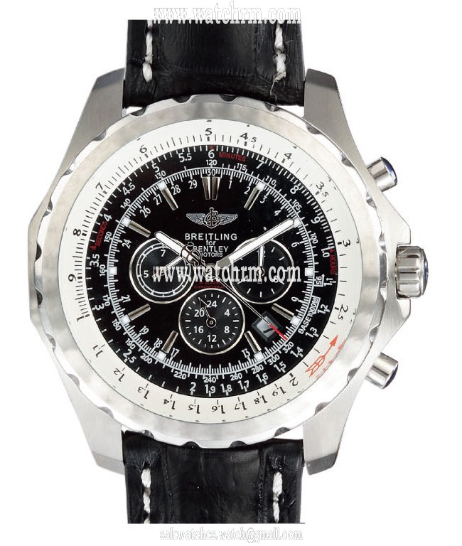 Breitling Bentley Motors T A25363 Black Dial Automatic 48.7mm Watch