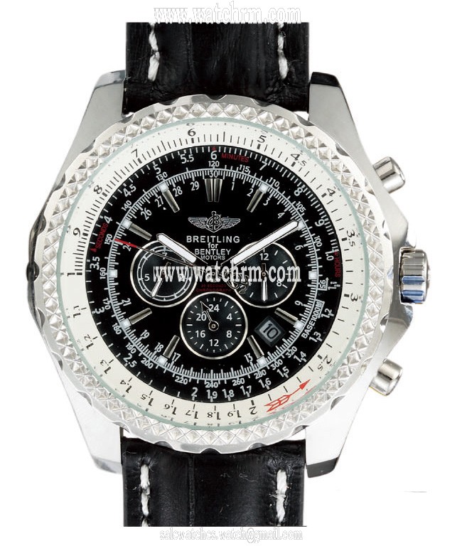 Breitling Bentley Motors T A2536313/B954 Black Dial Stainless Steel Case Stainless Steel Bezel Watch