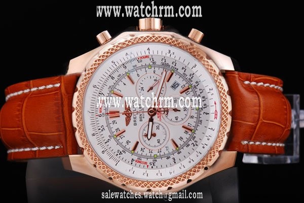 Breitling Bentley Motors T A2536313/Q522 Brown Ostrich Leather Strap 49mm Watch