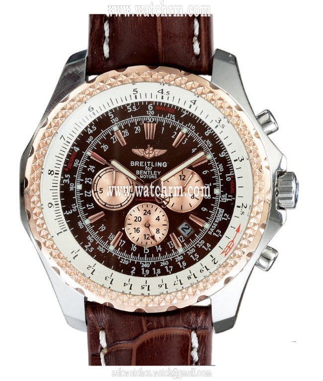 Breitling Bentley Motors T A4436212/Q504-2LD Round Automatic Brown Dial Watch