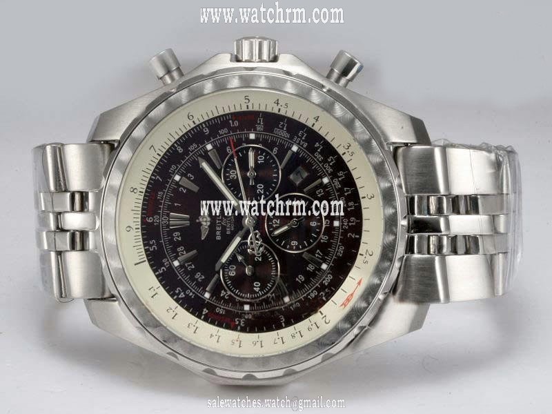 Breitling Bentley Motors T Black Dial Mens Automatic 49mm Watch
