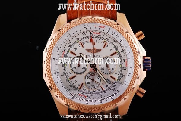 Breitling Bentley Motors T Black Dial Round Quartz Chronograph Watch