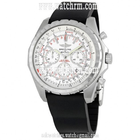 Breitling Bentley Motors T Silver Dial Chronograph Men's Watch A2536313-G675BKRD