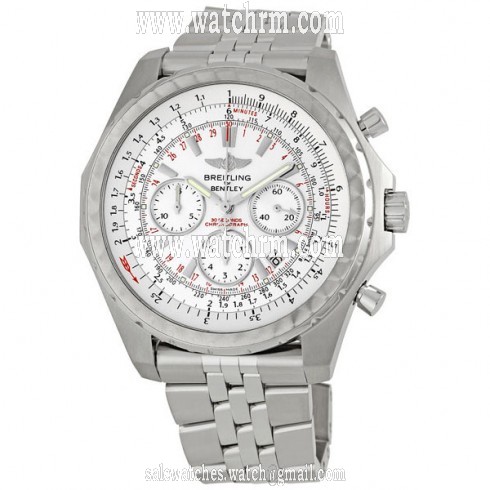 Breitling Bentley Motors T Silver Dial Men's Watch A2536313-G675SS