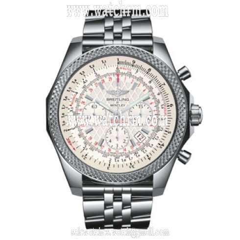 Breitling Bentley Silver Dial Stainless Steel Automatic Men's Watch AB061112-G802SS