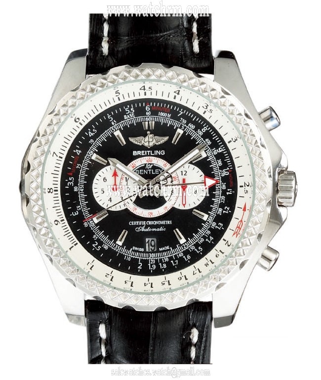 Breitling Bentley Supersports A2636412/BA22 Black Dial 49.00mm Stainless Steel Case Watch
