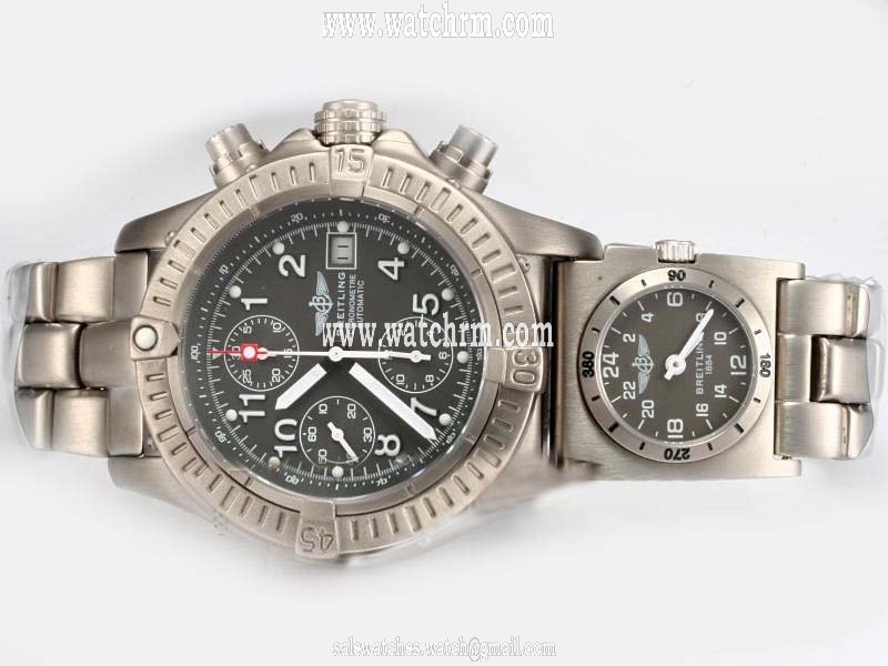 Breitling Chrono Avenger A 13350 Rectangle Mens Automatic Watch