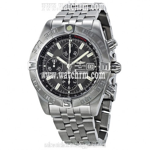 Breitling Chrono Galactic Chronograph Grey Dial Men's Watch A1336410-F517SS