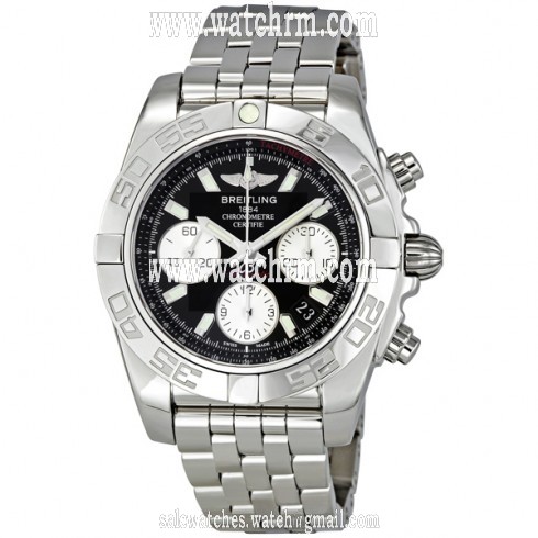 Breitling Chronomat 41 Black Dial Automatic Men's Watch AB014012-BA52SS