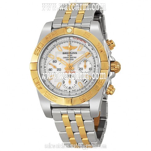 Breitling Chronomat 41 Mother of Pearl Dial Stainless Steel and Rose Gold Men's Watch CB0140Y2/A743